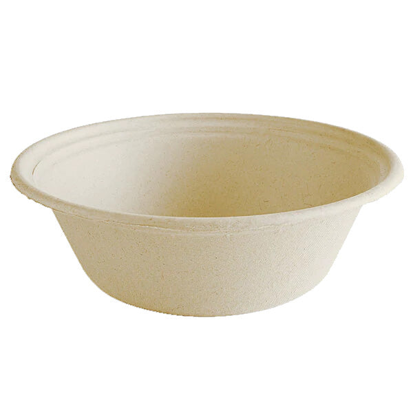 32oz round bagasse bowl