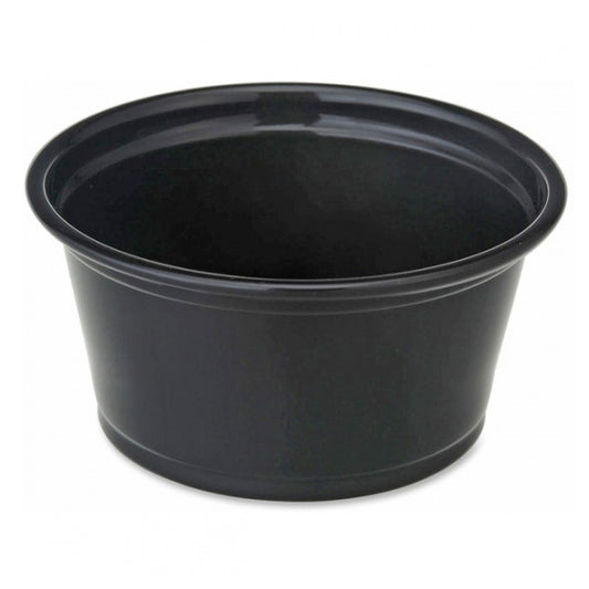 Black 2oz Portion Cup