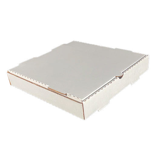 12x12x1 White corrugated pizza box